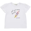 子供服 女の子 綿100％ アイスクリーム Tシャツ オフホワイト(11) 正面