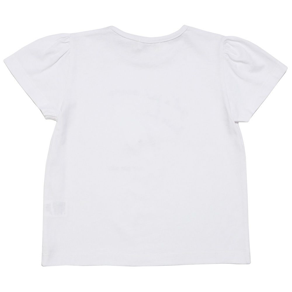 子供服 女の子 綿100％ アイスクリーム Tシャツ オフホワイト(11) 背面