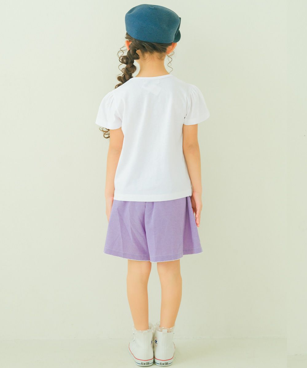 子供服 女の子 綿100％ アイスクリーム Tシャツ オフホワイト(11) モデル画像2
