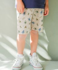 ベビー服 男の子 綿100％ 恐竜シルエット ハーフパンツ
