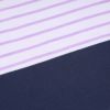 子供服 男の子 綿100％ ボーダー 切り替え Tシャツ パープル(91) デザインポイント1