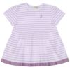 ベビー服 女の子 ボーダー柄 Tシャツ パープル(91) 正面