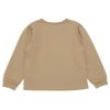ベビー服 女の子 リボンつき お洋服アップリケ 裏毛トレーナー ベージュ(51) 背面