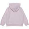 ベビー服 女の子 あったか裏起毛 音符刺繍フード取り外し ジップアップパーカー パープル(91) 背面