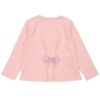 ベビー服 女の子 音符刺繍 バックリボンつき裏毛トレーナー ピンク(02) 背面