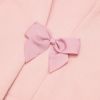 ベビー服 女の子 音符刺繍 バックリボンつき裏毛トレーナー ピンク(02) デザインポイント2