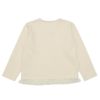 ベビー服 女の子 リボンつき チュールフリル 裏毛カーディガン アイボリー(12) 背面