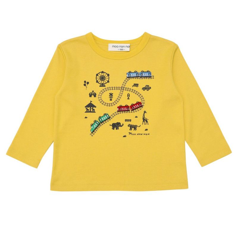 綿100％ボーダー柄Tシャツ