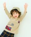 ベビー服 男の子 はたらく車ワッペンつき Tシャツ ベージュ(51) モデル画像1