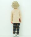 ベビー服 男の子 はたらく車ワッペンつき Tシャツ ベージュ(51) モデル画像3