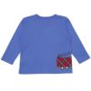 ベビー服 男の子 はたらく車ワッペンつき Tシャツ ブルー(61) 背面