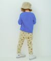 ベビー服 男の子 はたらく車ワッペン裏毛トレーナー ブルー(61) モデル画像全身