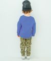 ベビー服 男の子 恐竜ワッペン ポケットつき 裏毛トレーナー ブルー(61) モデル画像2