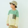 子供服 男の子 バイカラー切り替え ポケットつき 裏毛トレーナー