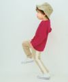 ベビー服 男の子 レーシングカー刺繍 裏毛トレーナー レッド(03) モデル画像3