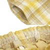 子供服 女の子 チェック柄 裏地付き 厚手 キュロットパンツ イエロー(04) デザインポイント2