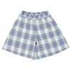 子供服 女の子 チェック柄 裏地付き 厚手 キュロットパンツ ブルー(61) 正面