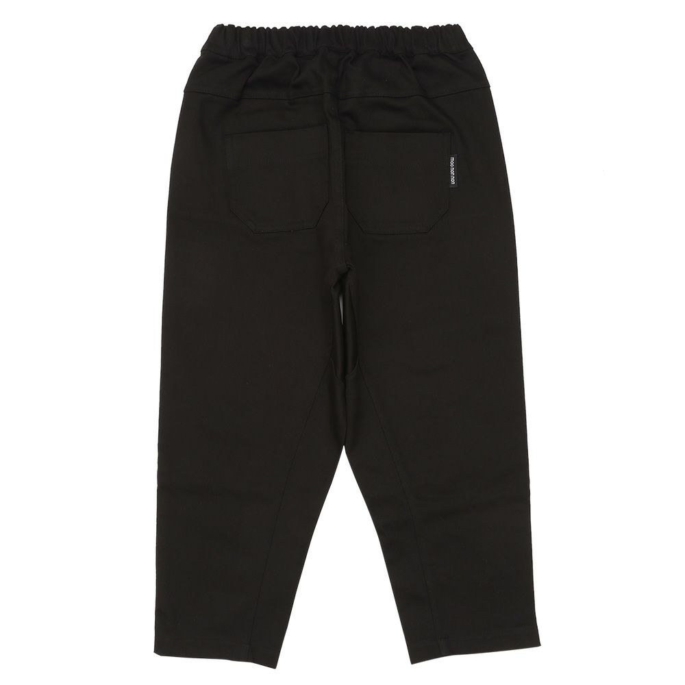 子供服 男の子 子ども服 こども キッズ ストレッチツイル ウエストゴム ポケットマチつき テーパードパンツ ブラック(00) 背面