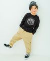子供服 男の子 ストレッチツイル マチつきテーパードパンツ ベージュ(51) モデル画像1