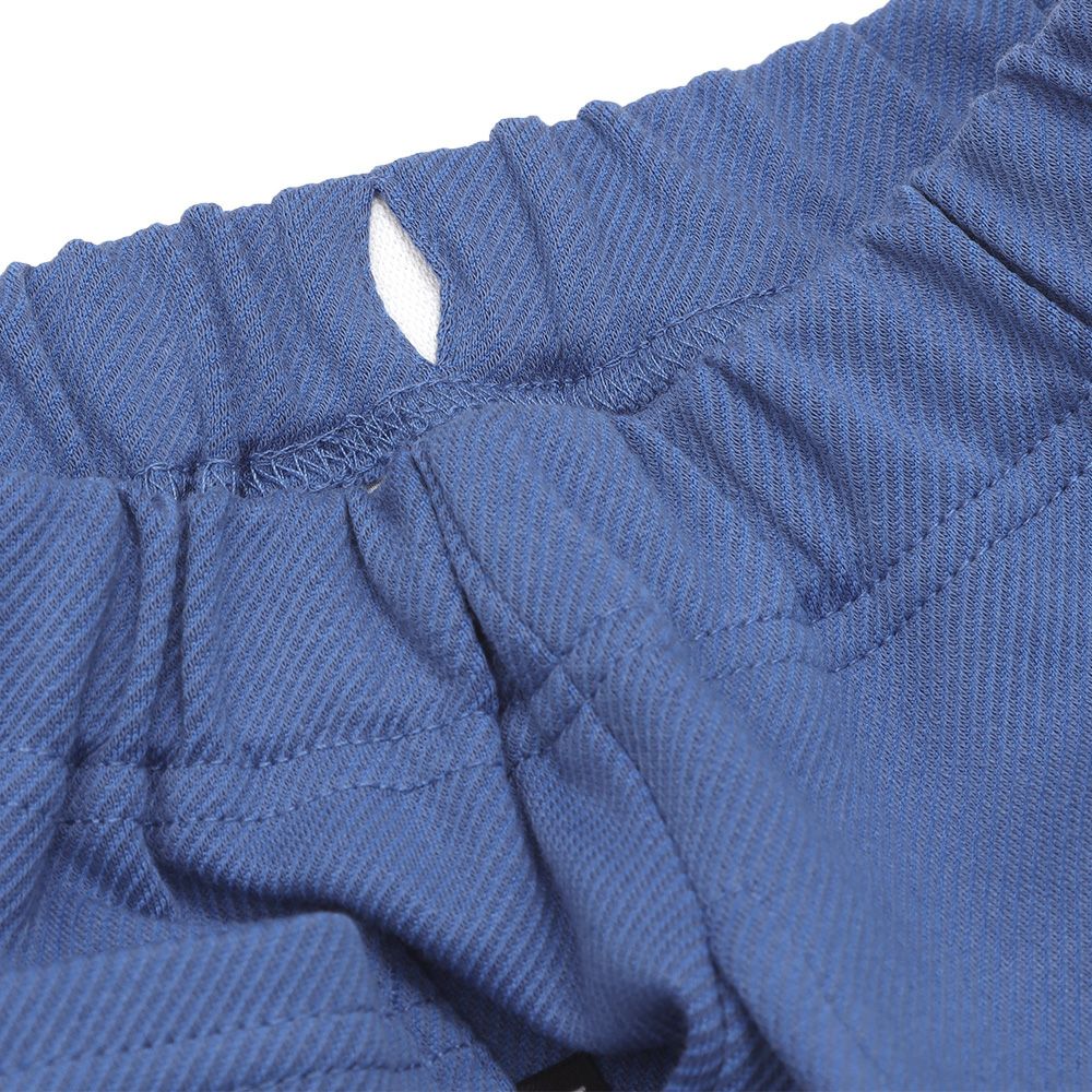 ベビー服 男の子 ニットツイル フルレングスパンツ ブルー(61) デザインポイント2