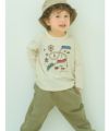 ベビー服 男の子 ニットツイル フルレングスパンツ カーキ(82) モデル画像3