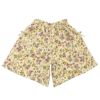 ベビー服 女の子 花柄 コーデュロイ 裏地付き キュロットパンツ アイボリー(12) 背面