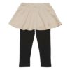 ベビー服 女の子 音符刺繍 10分丈スカッツ ベージュ(51) 正面