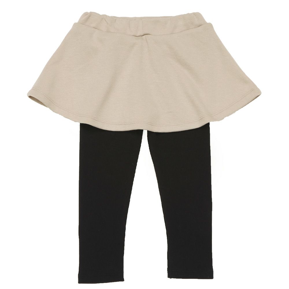 ベビー服 女の子 音符刺繍 10分丈スカッツ ベージュ(51) 背面