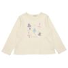 ベビー服 女の子 バレエドレスモチーフ バックリボンつき 裏毛トレーナー アイボリー(12) 正面