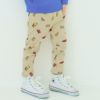 ベビー服 男の子 はたらく車 電車 乗り物プリント レギンスパンツ