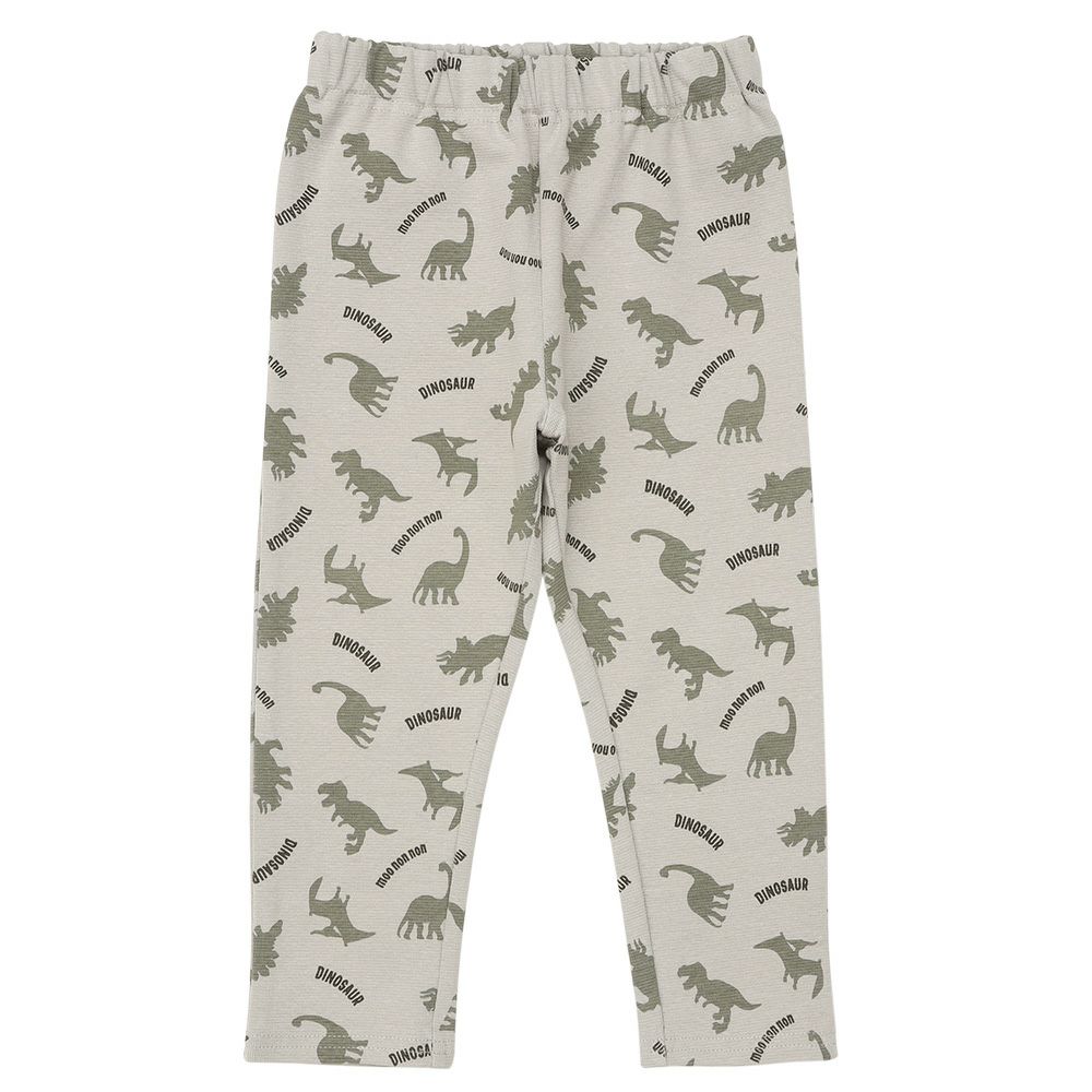 ベビー服 男の子 オリジナル恐竜プリント レギンスパンツ グレー(09) 正面