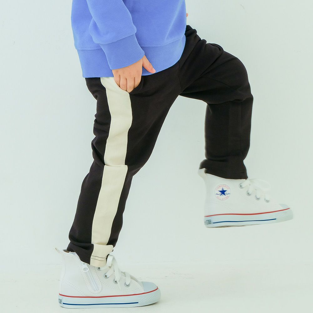 ベビー服 男の子 ミニ裏毛 ラインパンツ