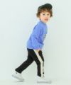 ベビー服 男の子 ミニ裏毛 ラインパンツ ブラック(00) モデル画像1