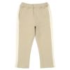 ベビー服 男の子 ミニ裏毛 ラインパンツ ベージュ(51) 正面