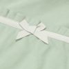 ベビー服 女の子 パウダースムース リボンつきキュロットパンツ エメラルドグリーン(81) デザインポイント1