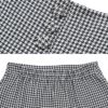 子供服 女の子 千鳥柄 飾りボタン付き フレアースカート ホワイト×ブラック(10) デザインポイント1