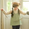 ベビー服 女の子 花柄キャミソール 重ね着風Tシャツ