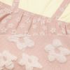 ベビー服 女の子 花柄キャミソール 重ね着風Tシャツ ピンク(02) デザインポイント1