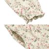 ベビー服 女の子 花柄 ボタン開き ワンピース アイボリー(12) デザインポイント1