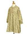 ベビー服 女の子 花柄 ボタン開き ワンピース カラシ(41) トルソー斜め