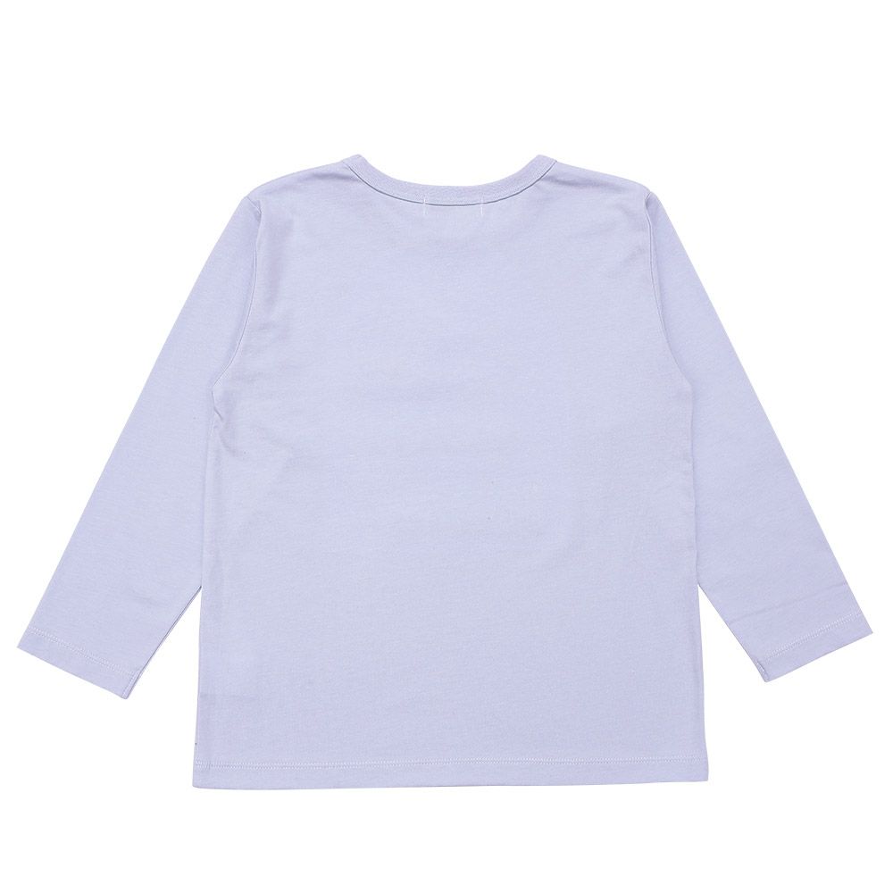 ベビー服 男の子 子ども服 こども キッズ 綿100％ 電車 ワッペン ロンドン街並み プリント ブルー(61) 背面