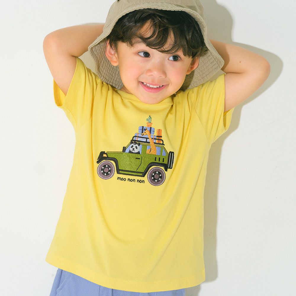 ベビー服 男の子 子ども服 こども キッズ綿100％ 動物 アニマル 車 くるま刺繍 サファリパーク