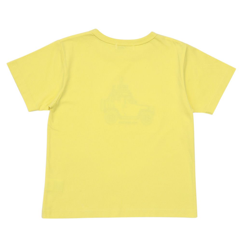 ベビー服 男の子 子ども服 こども キッズ綿100％ 動物 アニマル 車 くるま刺繍 サファリパーク イエロー(04) 背面