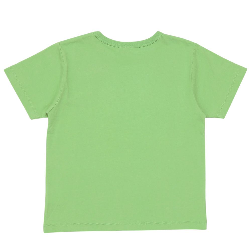 ベビー服 男の子 子ども服 こども キッズ綿100％ 動物 アニマル 車 くるま刺繍 サファリパーク グリーン(08) 背面