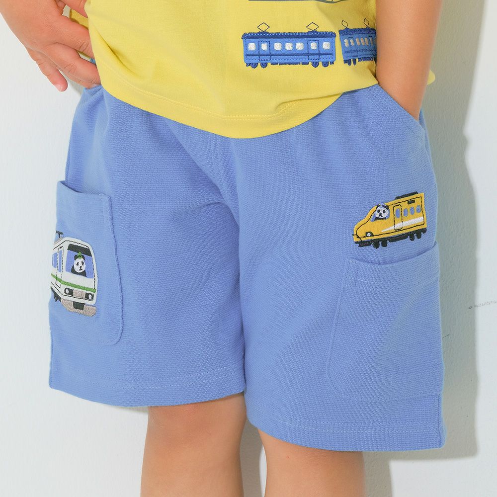ベビー服 男の子 子ども服 こども キッズ パンダ 電車 乗り物刺? ストレッチ ウエストゴム ポケット